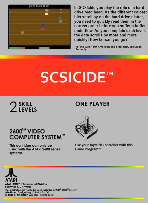 Scsicide (Homebrew) — Box back
